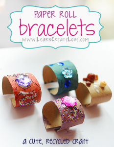 Paper Roll Bracelets Craft