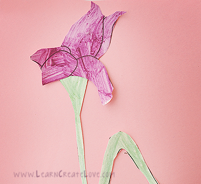 Printable Flower Craft: Iris