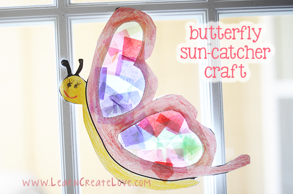Butterfly Sun-Catcher with Printable