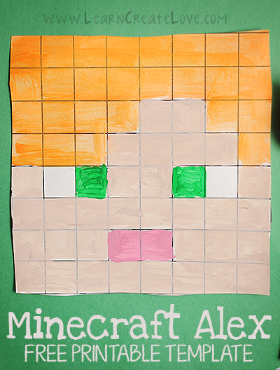 minecraft coloring pages steve face