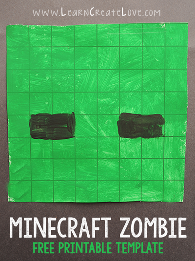 Zombie Minecraft Paper Craft Model