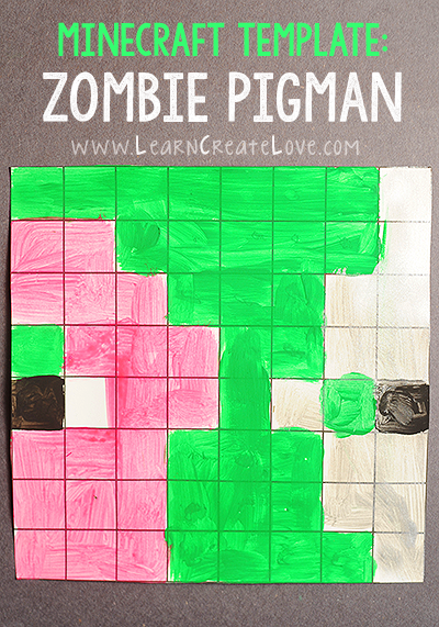 Printable Minecraft Craft: Zombie Pigman