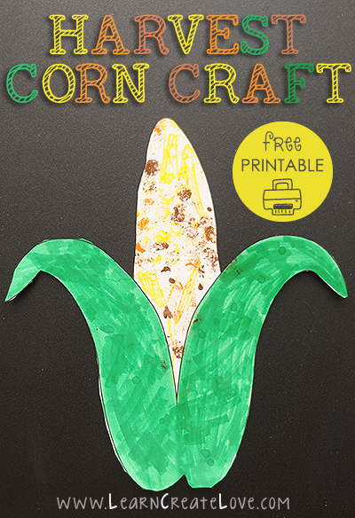 Printable Corn Craft