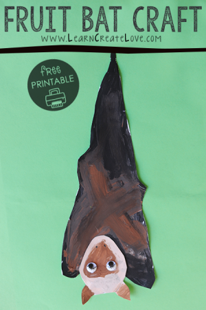 Fruit Bat Printable Craft