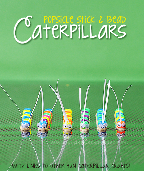 Popsicle Stick & Bead Caterpillar Craft