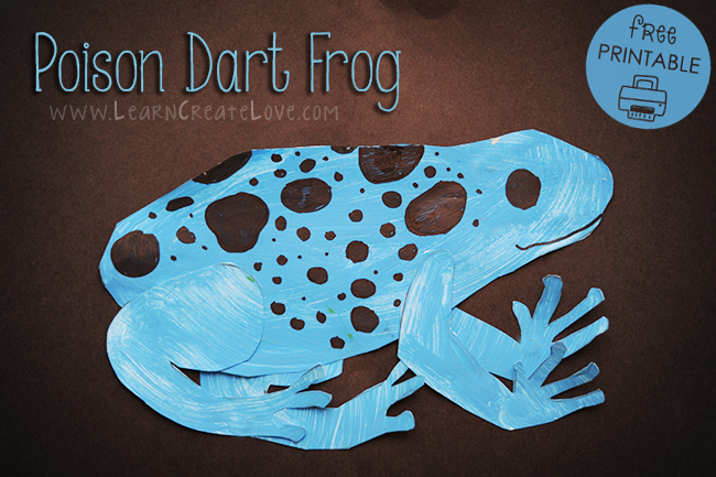 Poison Dart Frog Printable Craft