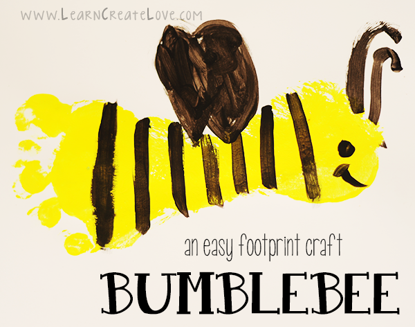 Footprint Bumblebee Crafts