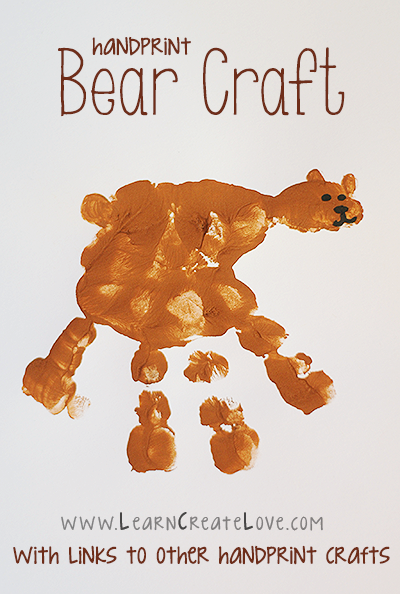 Handprint Bear Craft