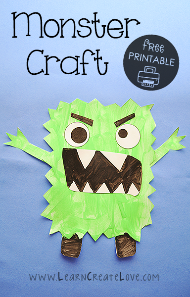 Monster Printable Craft
