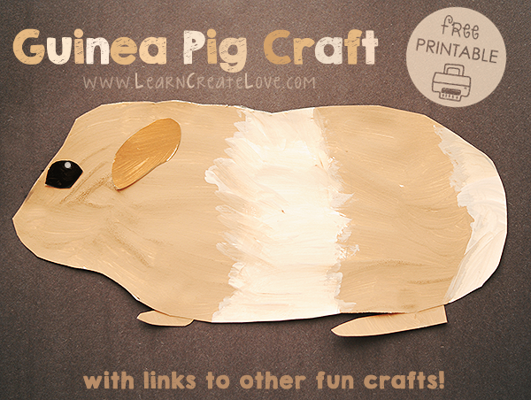 Printable Guinea Pig Craft