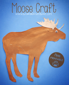 Moose Printable Craft