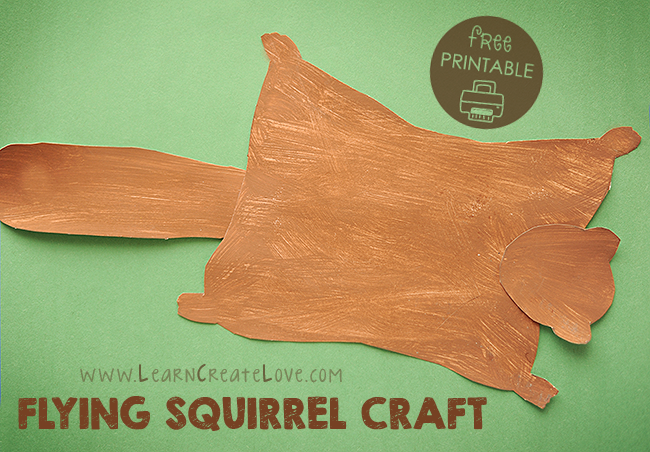 Flying Squirrel Printable Craft