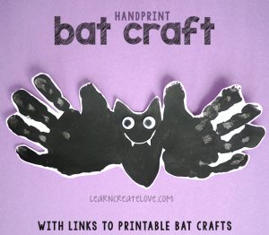 Handprint Bat Craft