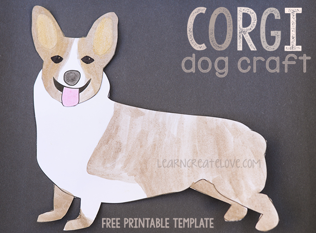 Corgi Dog Printable Craft