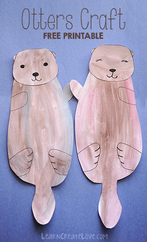 Printable Otters Craft