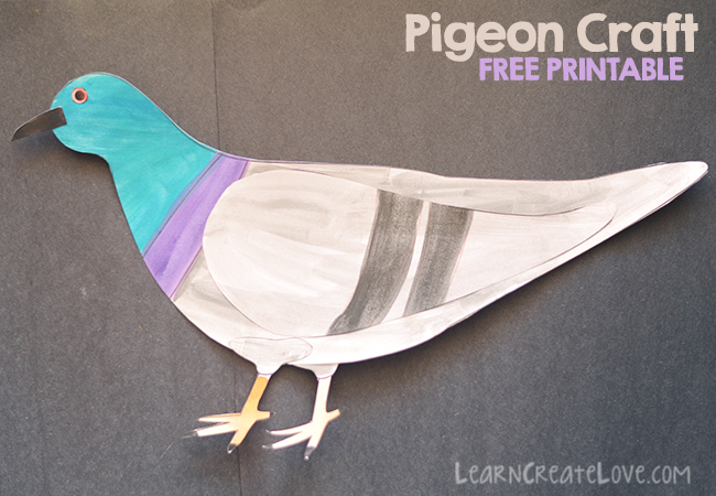 Pigeon Printable Craft