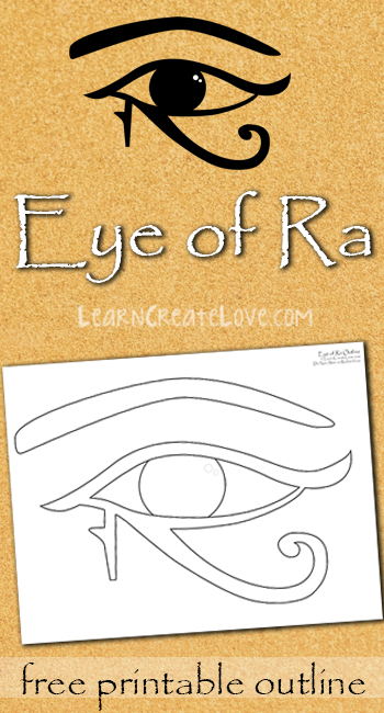 Eye of Ra Printable Outline