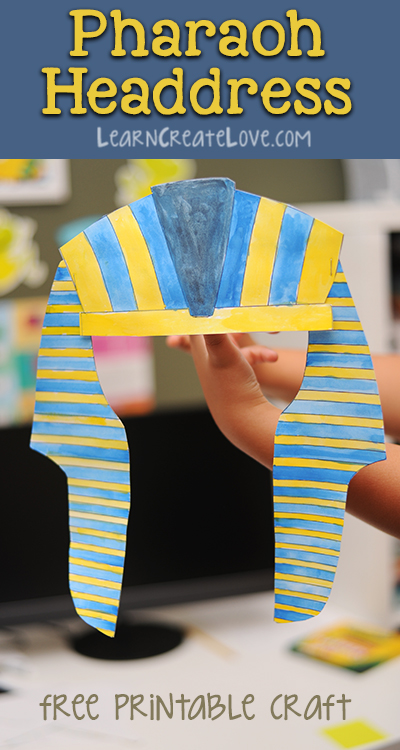 Pharaoh Headdress Printable Craft