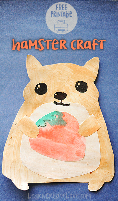 Hamster Printable Craft