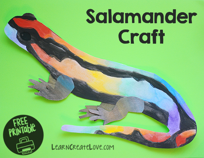 Salamander Printable Craft