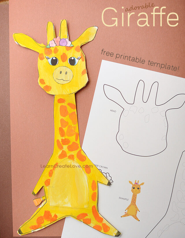 Printable Baby Giraffe Craft