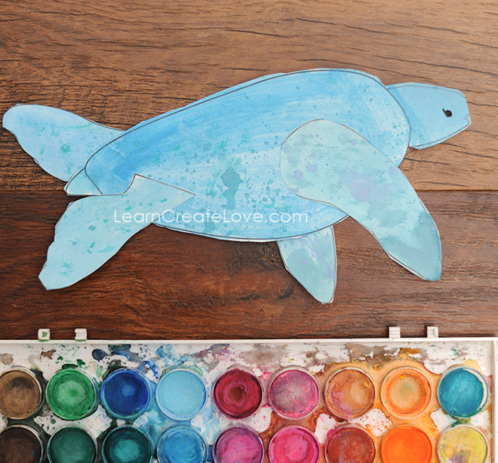 Printable Leatherback Sea Turtle Craft